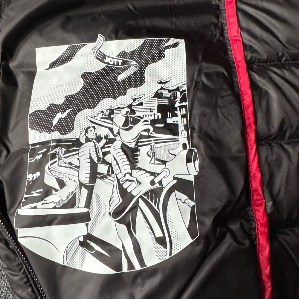 JOTT Long Down Hoodie Puffer Jacket - Picture 11 of 12